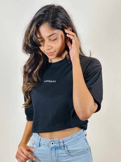 CAMBARO Women's Oversized Crop Tee – Effortless Style