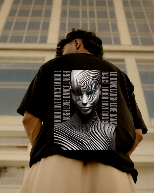Cambaro Urban Spirit Graphicwave Unisex Oversized Tee